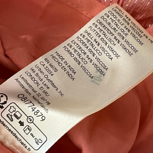 NWT Goddess/Romantic/Boho Free People Maxi Evening Dress - L - Viscose/Metallic - Picture 6 of 7